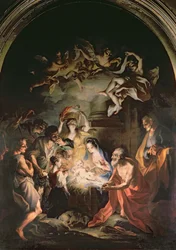 Nativité avec Saint Jérôme